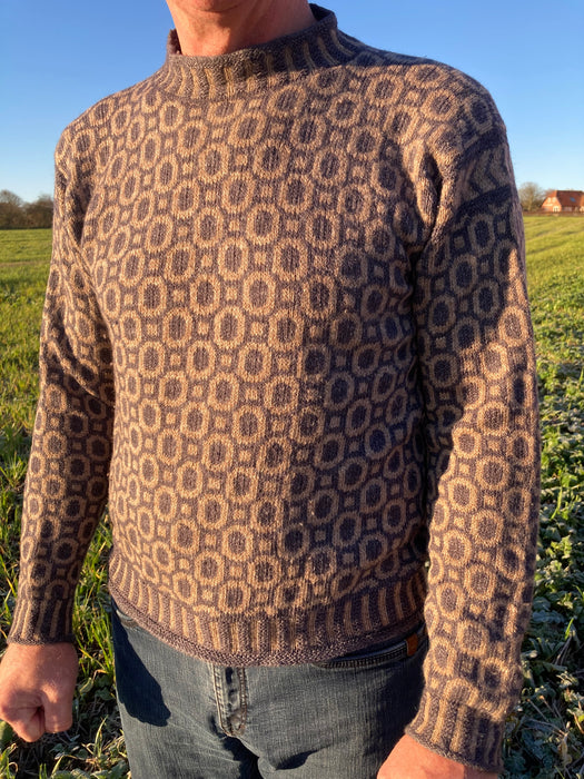 STRIKKEKIT Dæxel no 2 - Herresweater - Marianne Isager