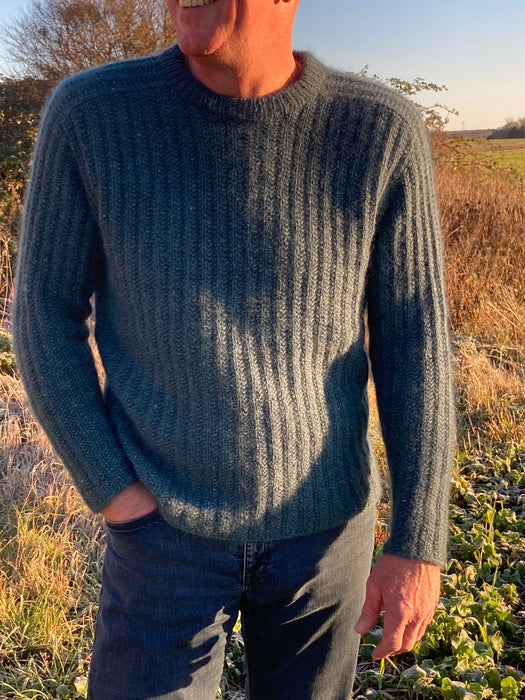 STRIKKEKIT Erik Den Røde - herresweater - Annette Danielsen