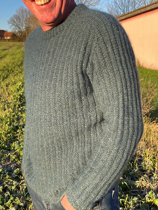 STRIKKEKIT Erik Den Røde - herresweater - Annette Danielsen