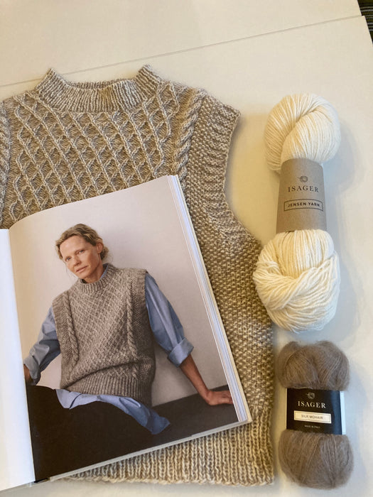 STRIKKEKIT Oda Vest - Skall Studio