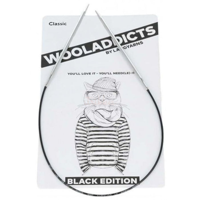 WoolAddicts Black Edition rundpinde 80 cm str 2,5