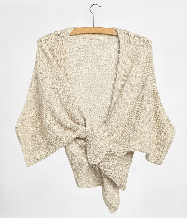 STRIKKEKIT Fungus Shawl Cardigan Light - Refined Knitwear v/Rikke Bangsgaard